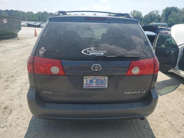 5TDZA23C96S521584 - 2006 TOYOTA SIENNA CE GRAY photo 6