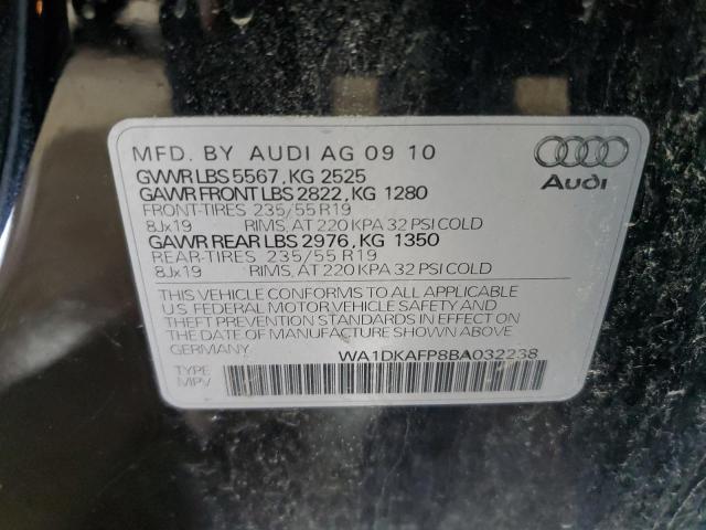 WA1DKAFP8BA032238 - 2011 AUDI Q5 PREMIUM PLUS Qara foto 13