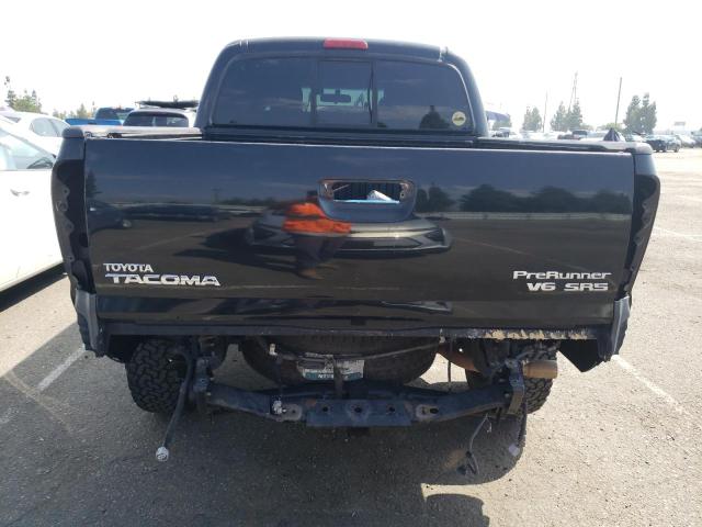5TEJU62N85Z099632 - 2005 TOYOTA TACOMA DOUBLE CAB PRERUNNER BLACK photo 6