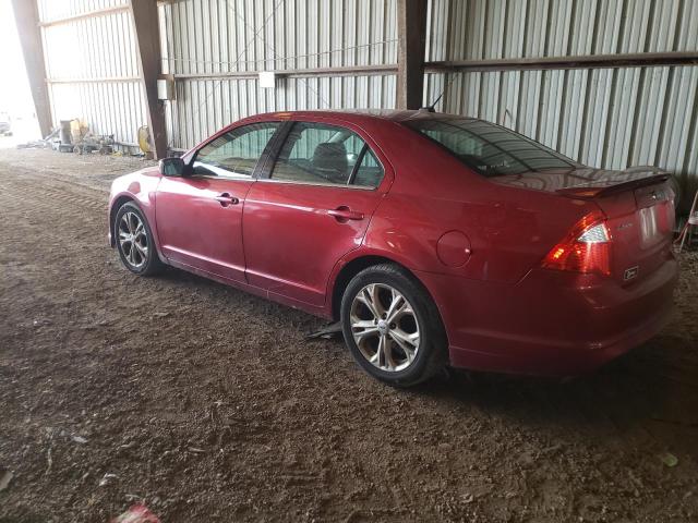 3FAHP0HA8CR401220 - 2012 FORD FUSION SE BURGUNDY photo 2