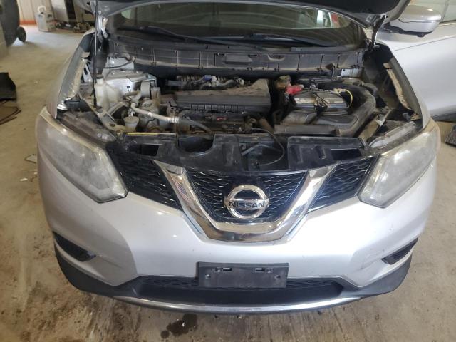 KNMAT2MV5FP586370 - 2015 NISSAN ROGUE S GRAY photo 12