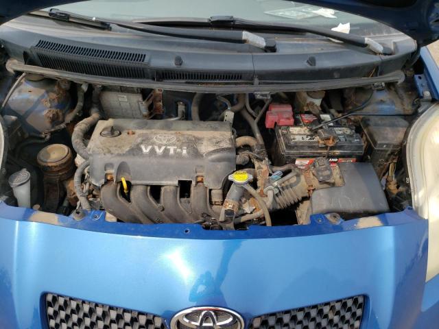 JTDKT923765024173 - 2006 TOYOTA YARIS BLUE photo 11