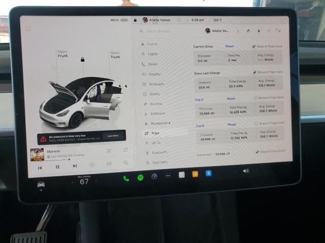 7SAYGDEE0PF785449 - 2023 TESLA MODEL Y 白色 照片 9