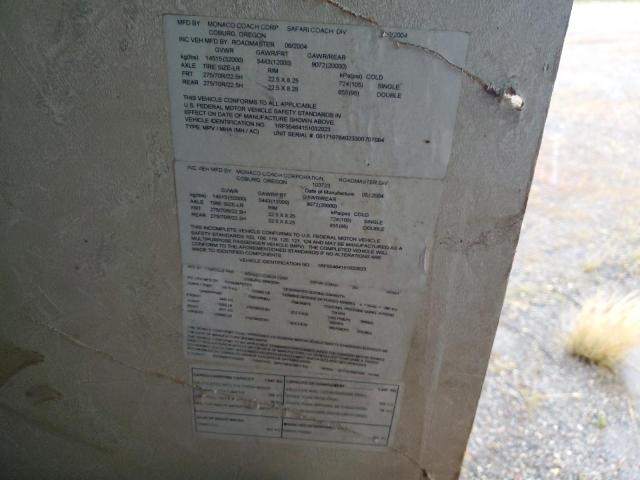 1RF55464151032023 - 2005 ROADMASTER RAIL MONOCOQUE Beige photo 10