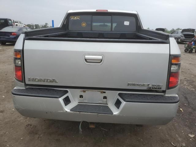 2HJYK16548H516127 - 2008 HONDA RIDGELINE RTL SILVER photo 6