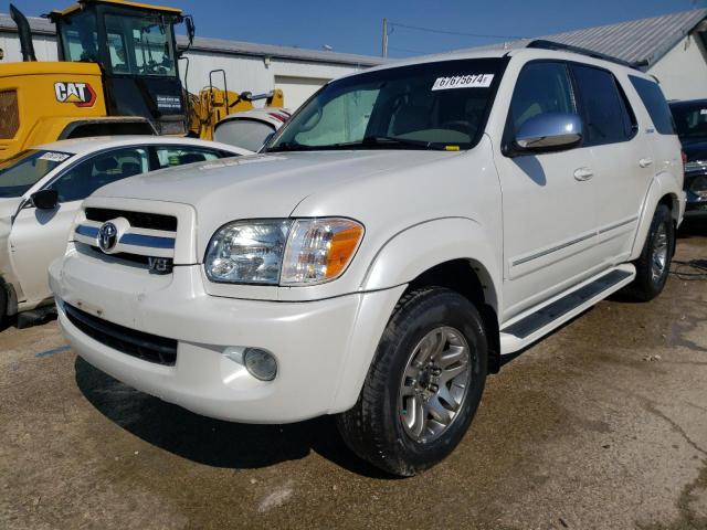 5TDBT48A57S280431 - 2007 TOYOTA SEQUOIA LIMITED WHITE photo 1