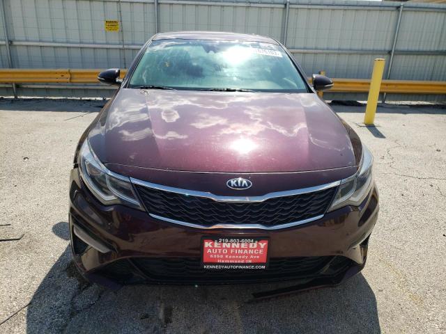 5XXGT4L30KG280765 - 2019 KIA OPTIMA LX MAROON photo 5