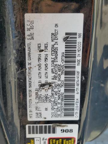 3TYSX5EN7MT006892 - 2021 TOYOTA TACOMA ACCESS CAB Czarny zdjęcie 12