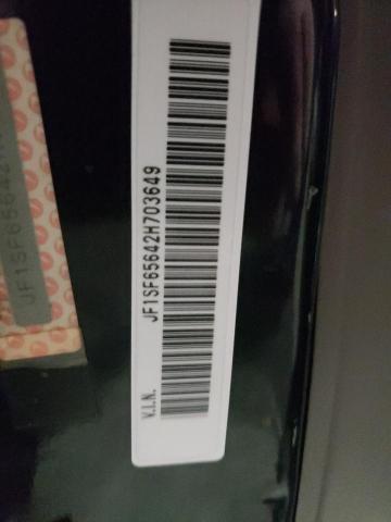 JF1SF65642H703649 - 2002 SUBARU FORESTER S შავი ფოტო 12