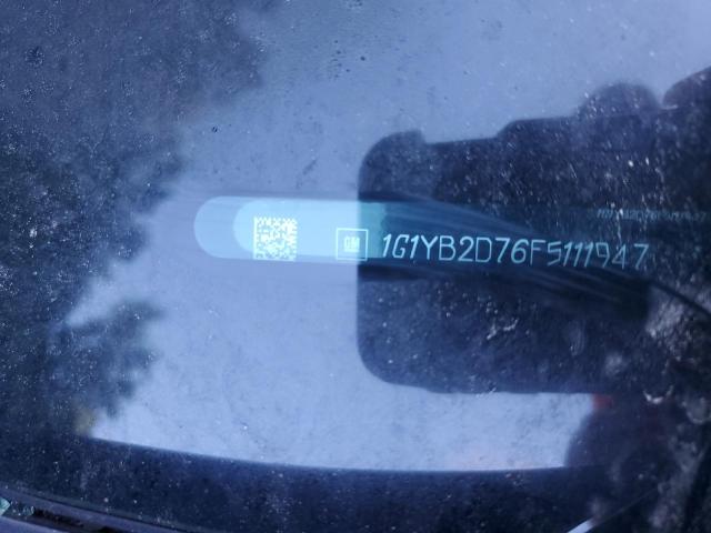 1G1YB2D76F5111947 - 2015 CHEVROLET CORVETTE STINGRAY 1LT GRAY photo 12