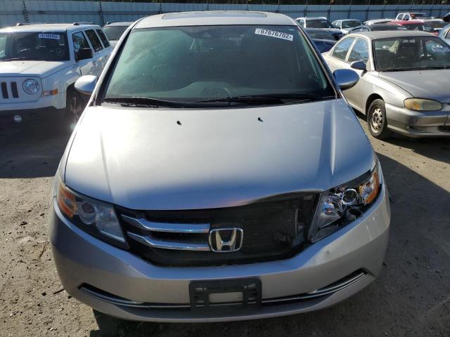 5FNRL5H6XFB079532 - 2015 HONDA ODYSSEY EXL SILVER photo 5