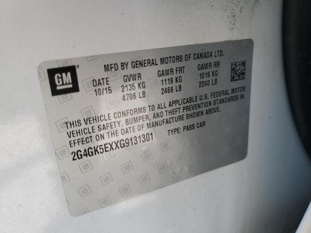 2G4GK5EXXG9131301 - 2016 BUICK REGAL 白色 照片 12