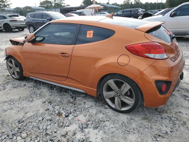 KMHTC6AE5DU167854 - 2013 HYUNDAI VELOSTER TURBO ORANGE photo 2