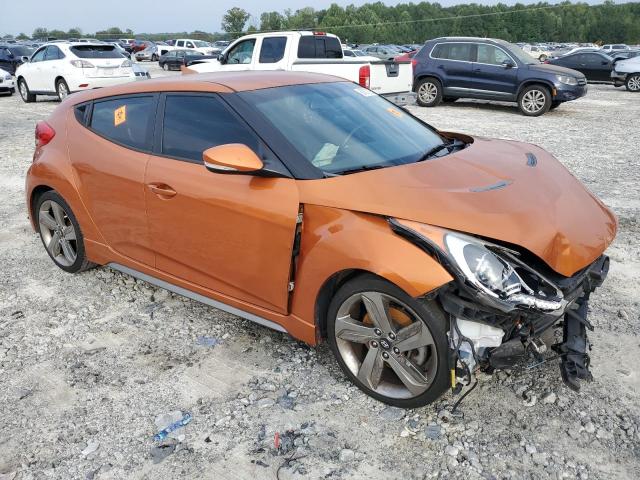 KMHTC6AE5DU167854 - 2013 HYUNDAI VELOSTER TURBO ORANGE photo 4