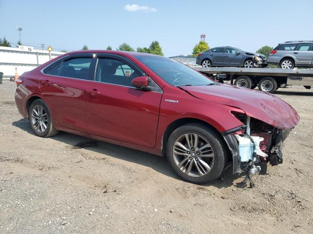 4T1BD1FK6FU155581 - 2015 TOYOTA CAMRY HYBRID BURGUNDY photo 4