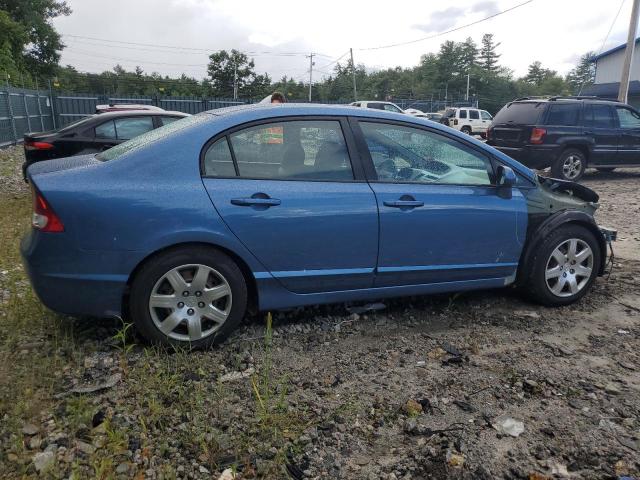 2HGFA16539H345954 - 2009 HONDA CIVIC LX BLUE photo 3