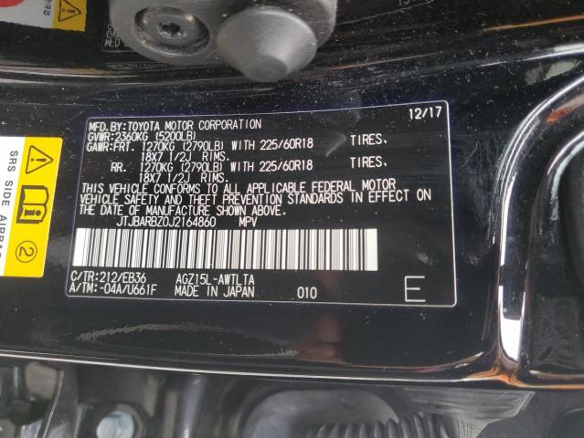 JTJBARBZ0J2164860 - 2018 LEXUS NX 300 BASE Noir photo 14