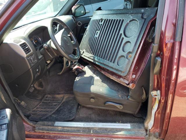 1GTCS49E588210944 - 2008 GMC CANYON SLE MAROON photo 7