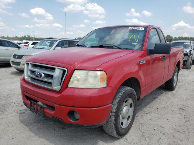1FTRF12227KC12911 - 2007 FORD F150 RED photo 2