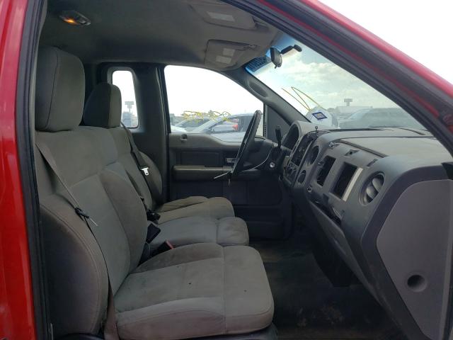 1FTRF12227KC12911 - 2007 FORD F150 RED photo 5