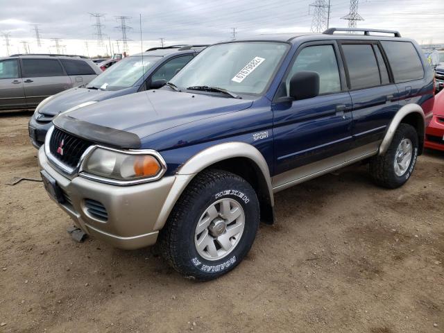 JA4MT31H91P054429 - 2001 MITSUBISHI MONTERO SPORT XLS BLUE photo 1