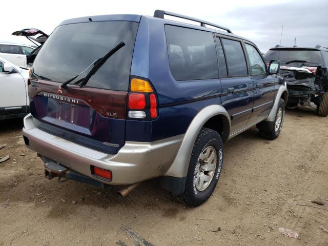 JA4MT31H91P054429 - 2001 MITSUBISHI MONTERO SPORT XLS BLUE photo 3