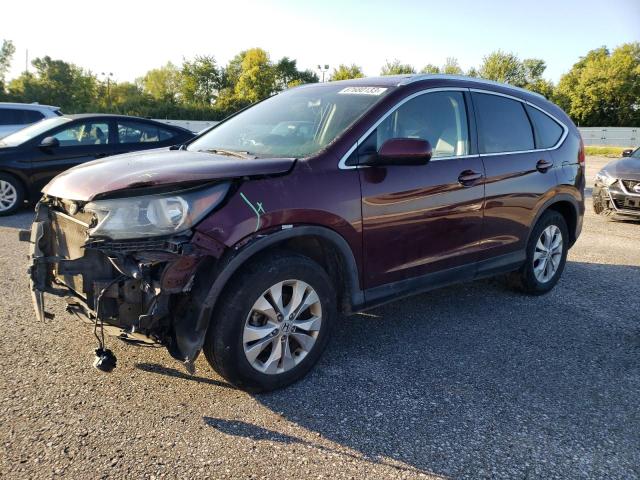 5J6RM4H72EL016253 - 2014 HONDA CR-V EXL BURGUNDY photo 1