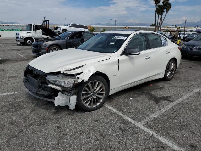 JN1EV7AP6KM511836 - 2019 INFINITI Q50 LUXE WHITE photo 1