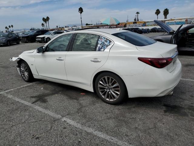 JN1EV7AP6KM511836 - 2019 INFINITI Q50 LUXE WHITE photo 2