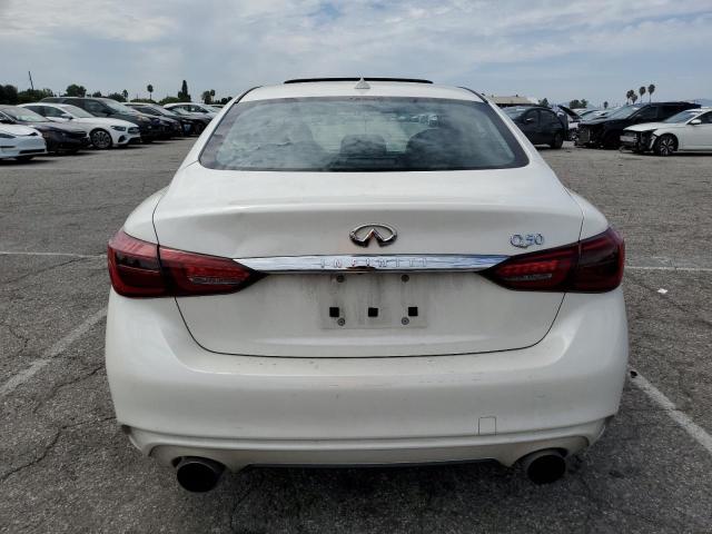 JN1EV7AP6KM511836 - 2019 INFINITI Q50 LUXE WHITE photo 6