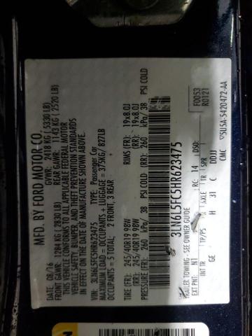 3LN6L5FC5HR623475 - 2017 LINCOLN MKZ RESERVE ლურჯი ფოტო 13