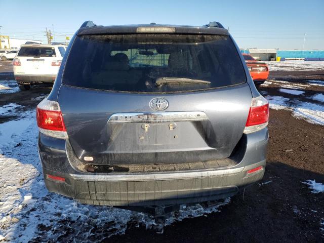 5TDZK3EH8CS084779 - 2012 TOYOTA HIGHLANDER BASE BLUE photo 6