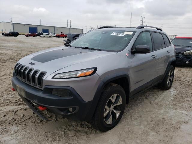 1C4PJMBS4HW651111 - 2017 JEEP CHEROKEE TRAILHAWK SILVER photo 1