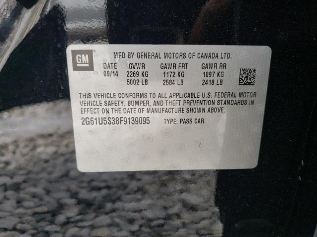 2G61U5S38F9139095 - 2015 CADILLAC 2 DR. BLACK photo 12