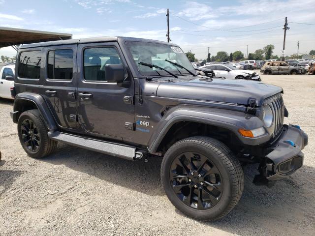 1C4JJXP67NW207672 - 2022 JEEP WRANGLER U SAHARA 4XE CHARCOAL photo 4