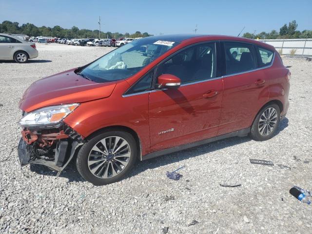 1FADP5DU1JL105935 - 2018 FORD C-MAX TITANIUM RED photo 1