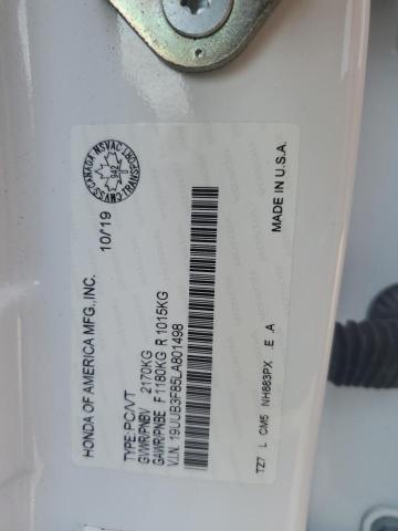 19UUB3F85LA801498 - 2020 ACURA TLX ADVANCE WHITE photo 13