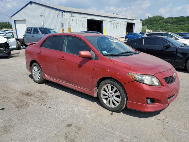 1NXBU40E59Z014266 - 2009 TOYOTA COROLLA BASE برغندي صورة 4