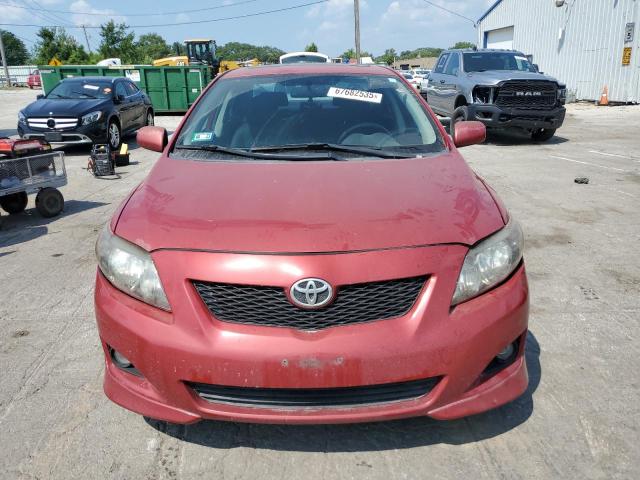 1NXBU40E59Z014266 - 2009 TOYOTA COROLLA BASE برغندي صورة 5