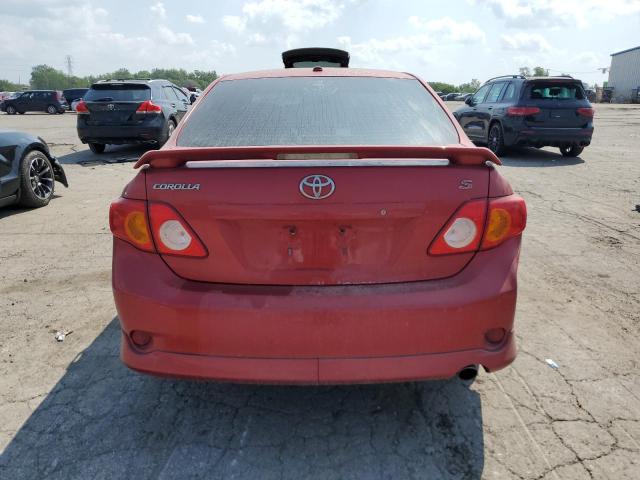 1NXBU40E59Z014266 - 2009 TOYOTA COROLLA BASE برغندي صورة 6