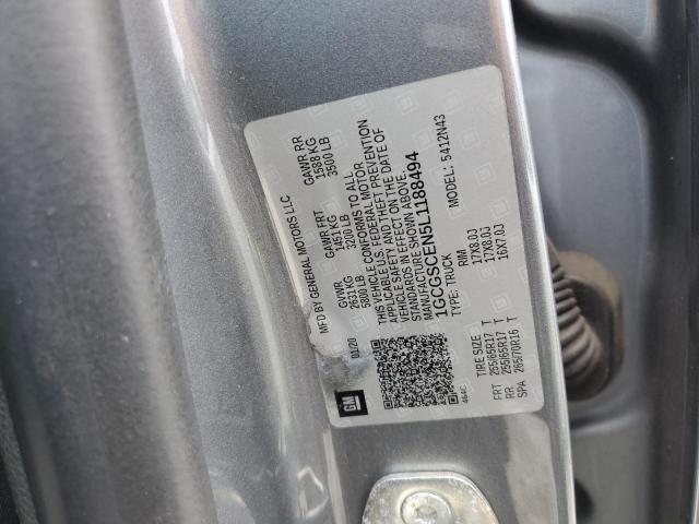 1GCGSCEN5L1188494 - 2020 CHEVROLET COLORADO LT GRAY photo 12