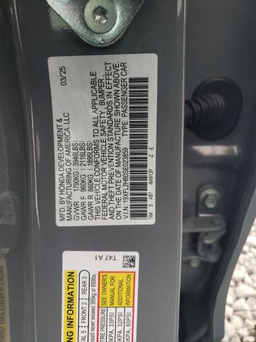 19XFL2H80SE023859 - 2025 HONDA CIVIC SPORT 灰色 照片 12