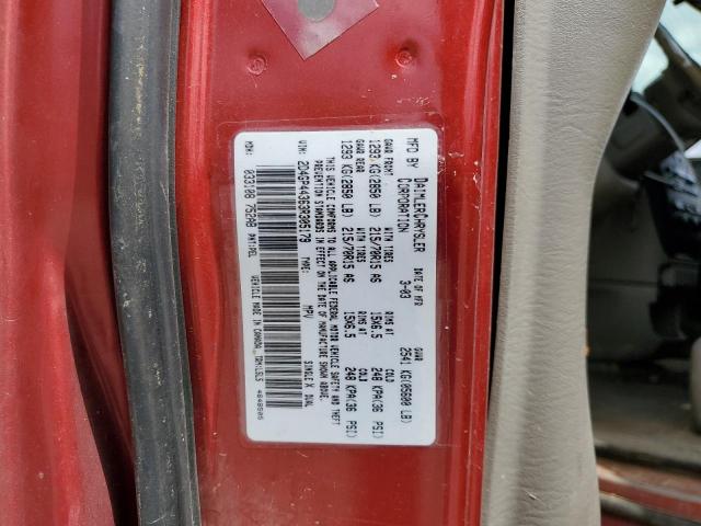 2D4GP44363R305179 - 2003 DODGE GRAND CARA SPORT RED photo 13