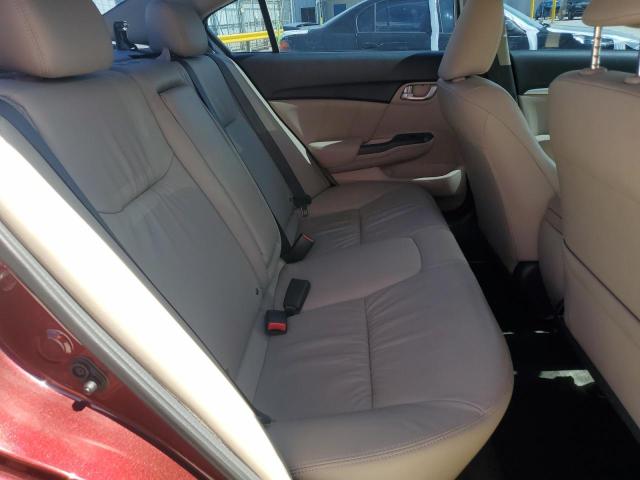 19XFB2F91FE006993 - 2015 HONDA CIVIC EXL ბურგუნდია ფოტო 10