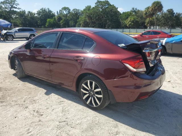 19XFB2F91FE006993 - 2015 HONDA CIVIC EXL ბურგუნდია ფოტო 2