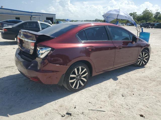 19XFB2F91FE006993 - 2015 HONDA CIVIC EXL ბურგუნდია ფოტო 3