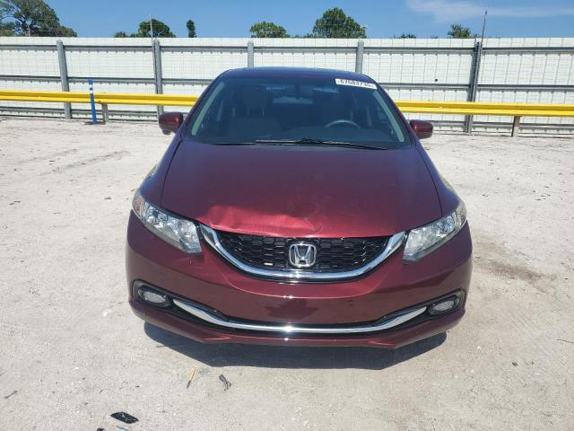 19XFB2F91FE006993 - 2015 HONDA CIVIC EXL ბურგუნდია ფოტო 5