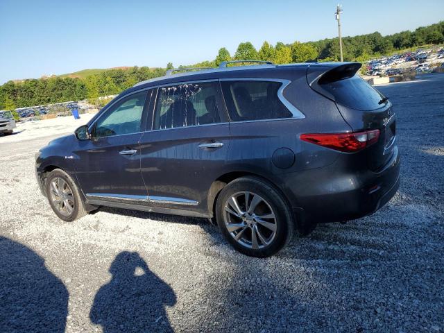 5N1CL0MN2EC527064 - 2014 INFINITI QX60 HYBRID BLUE photo 2