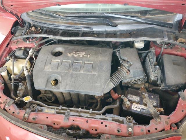 1NXBU4EEXAZ295994 - 2010 TOYOTA COROLLA BASE Qırmızı foto 11