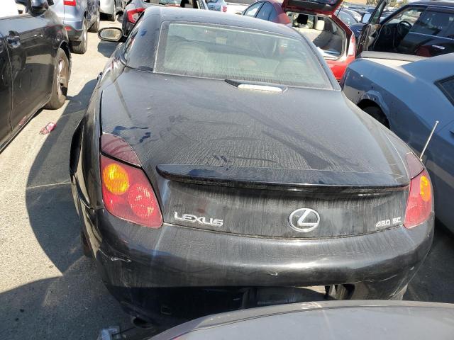 JTHFN48Y520017309 - 2002 LEXUS SC 430 BLACK photo 6